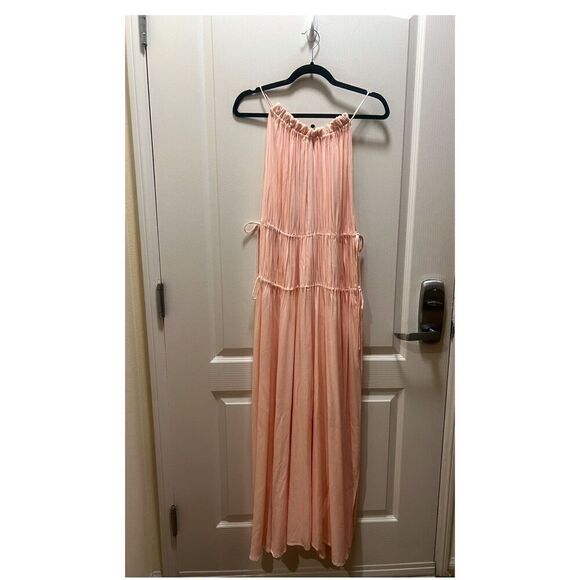 TROIS the label Frannie Shoreline Maxi Dress -Blush Pink Wedding Guest size S NW - Picture 4 of 8